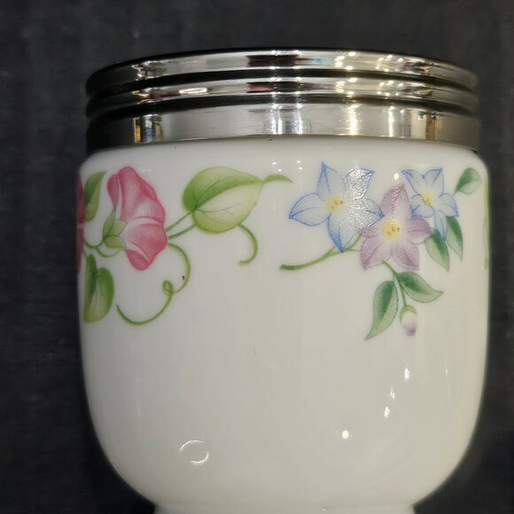 Royal Worcester Egg Coddler English Garden Made in England Single Egg - Picture 6 of 10